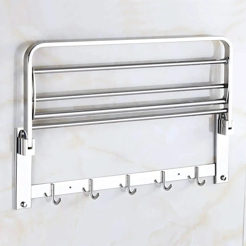 0314 Bathroom Accessories Stainless Steel Folding Towel Rack