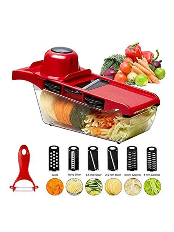 10 In 1 Vegetable Cutter Red