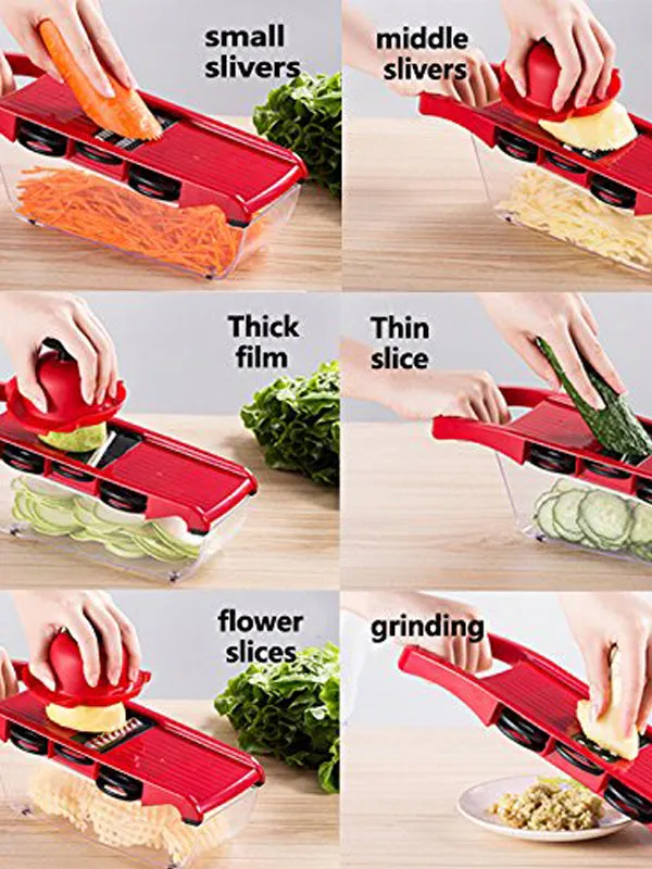 10 In 1 Vegetable Cutter Red