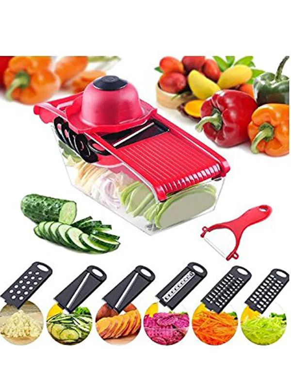 10 In 1 Vegetable Cutter Red