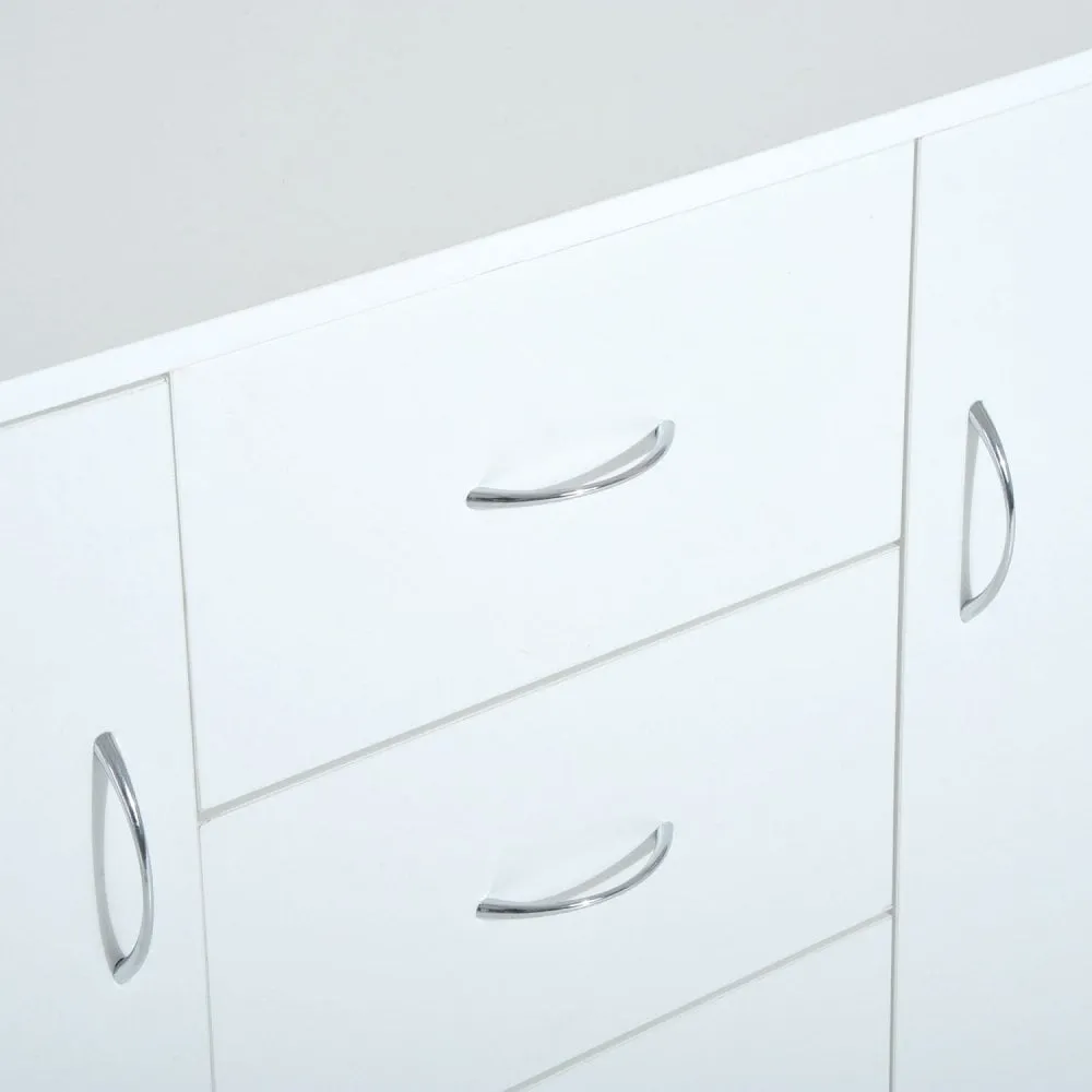 120Wx40Dx90H cm Drawer Cabinet-White