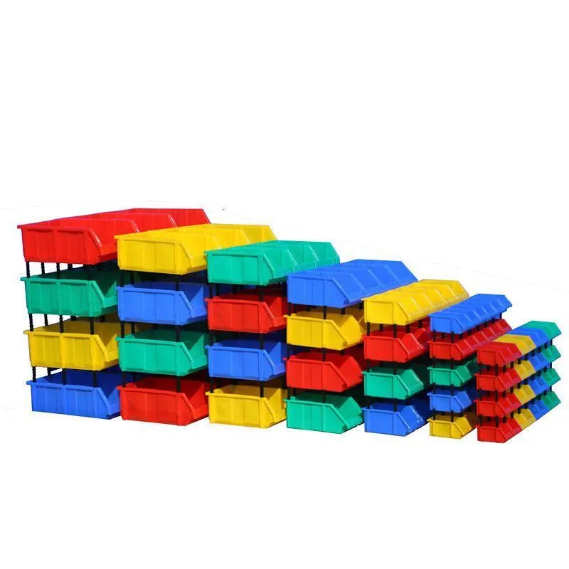 15 Pcs Modular Parts Box Thickened Inclined Plastic Box Material Box  Components Box Screw Box Tool Box  180 * 120 * 80 mm Blue