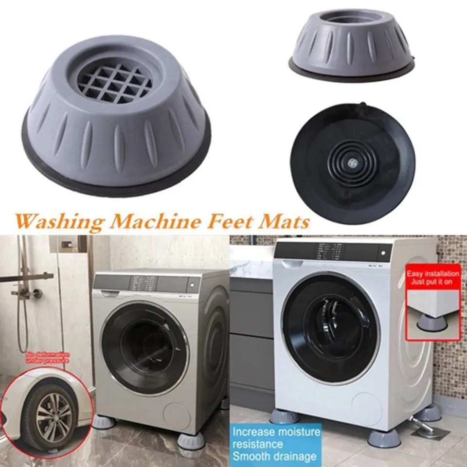 4 Pcs Anti Vibration Washing Machine Feet Pads Non-Slip Mat