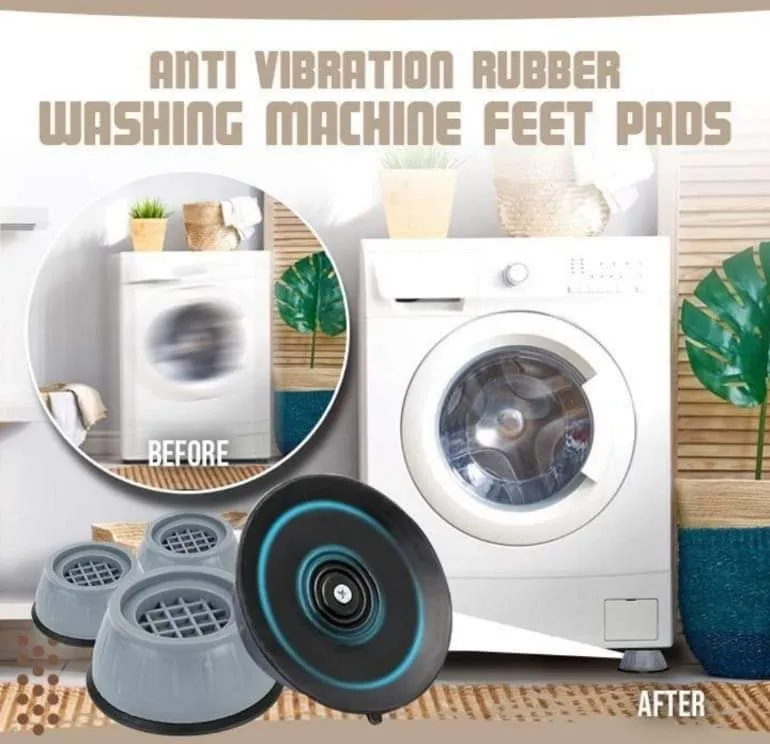 4 Pcs Anti Vibration Washing Machine Feet Pads Non-Slip Mat