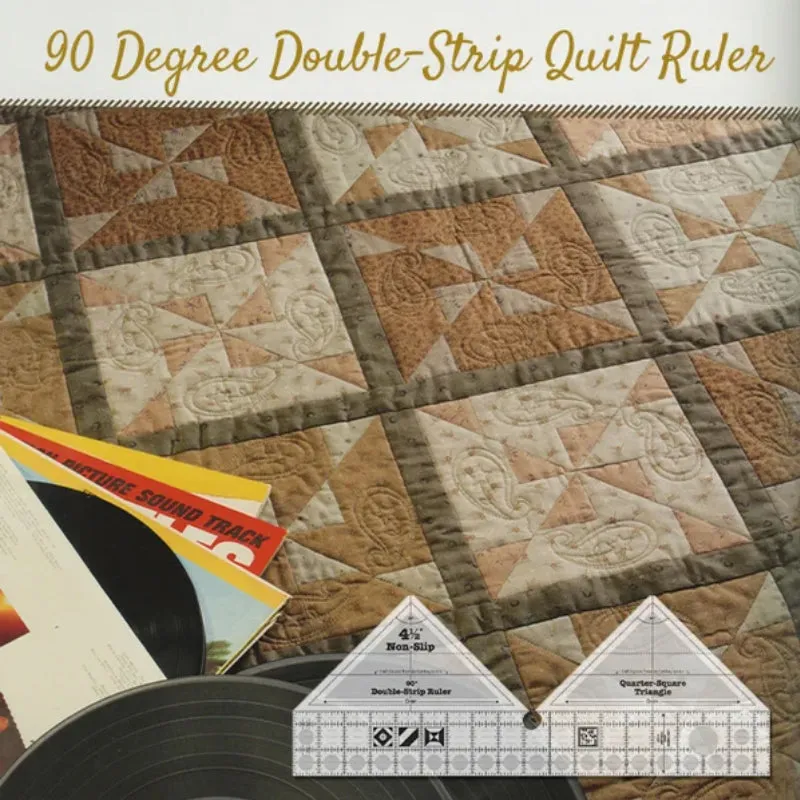 90 Degree Double-Strip Quilt Ruler