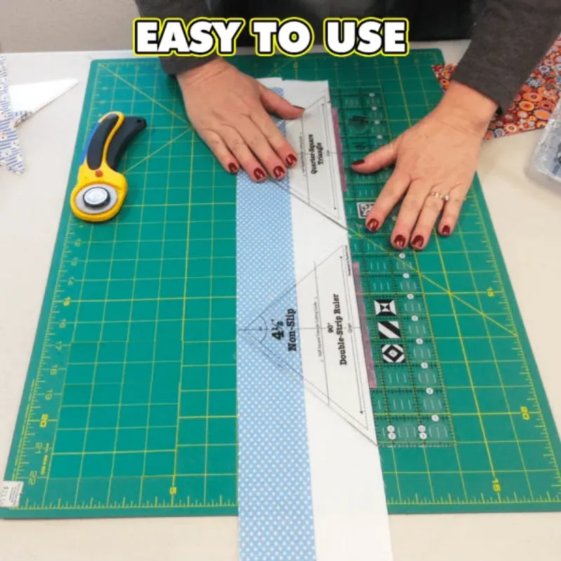 90 Degree Double-Strip Quilt Ruler