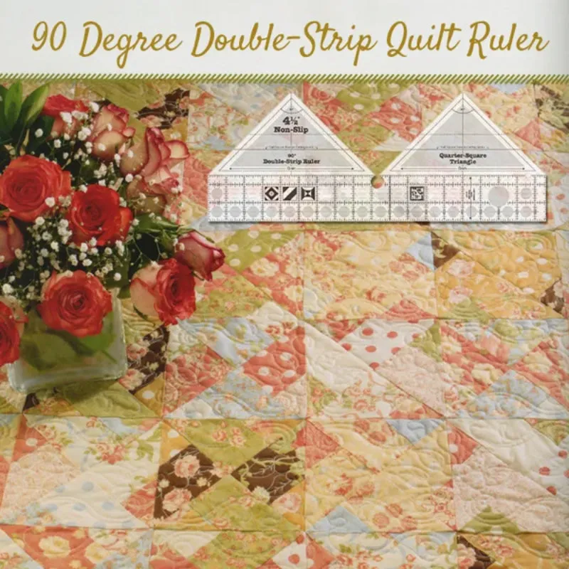 90 Degree Double-Strip Quilt Ruler