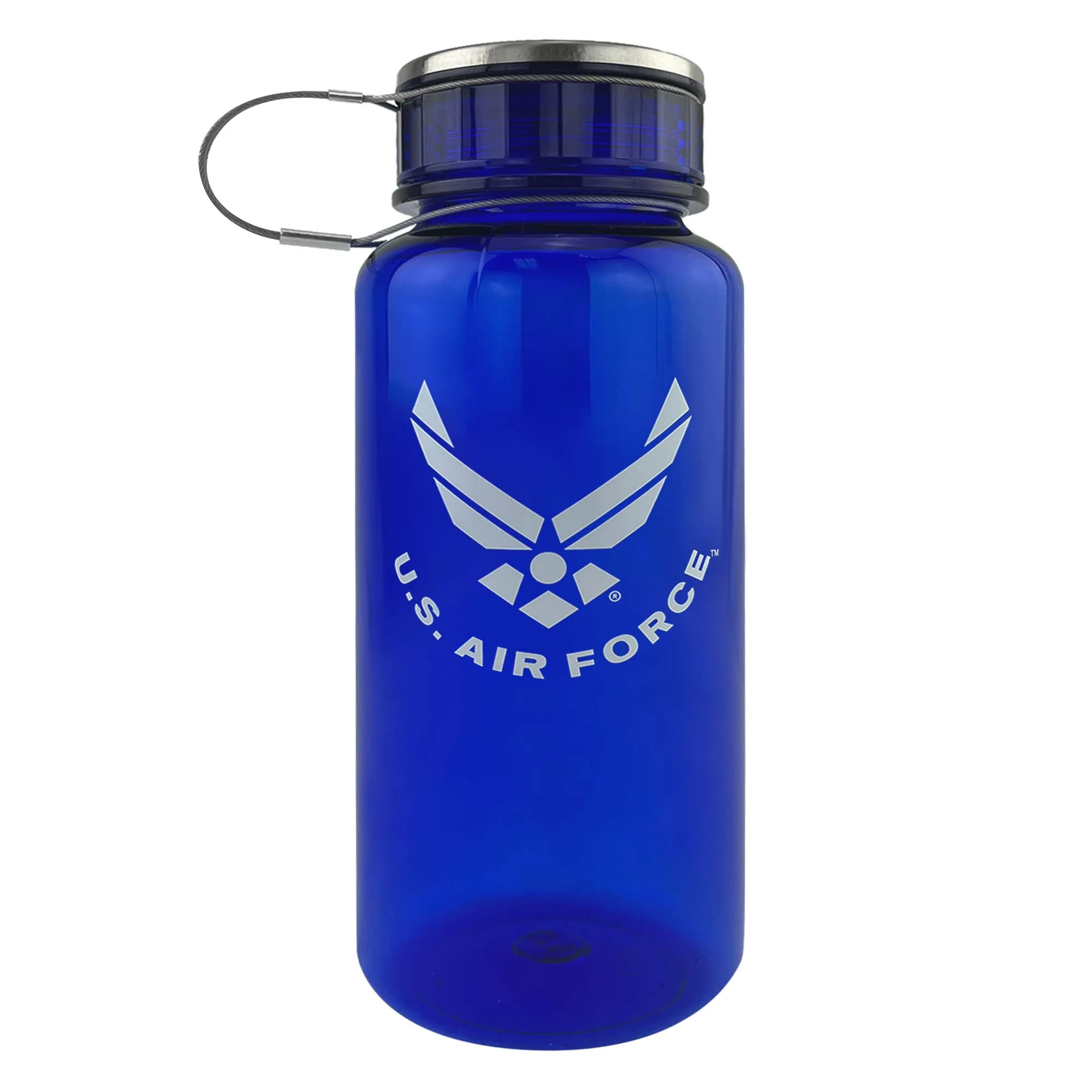 Air Force 33.8oz Water Bottle: Blue Plastic