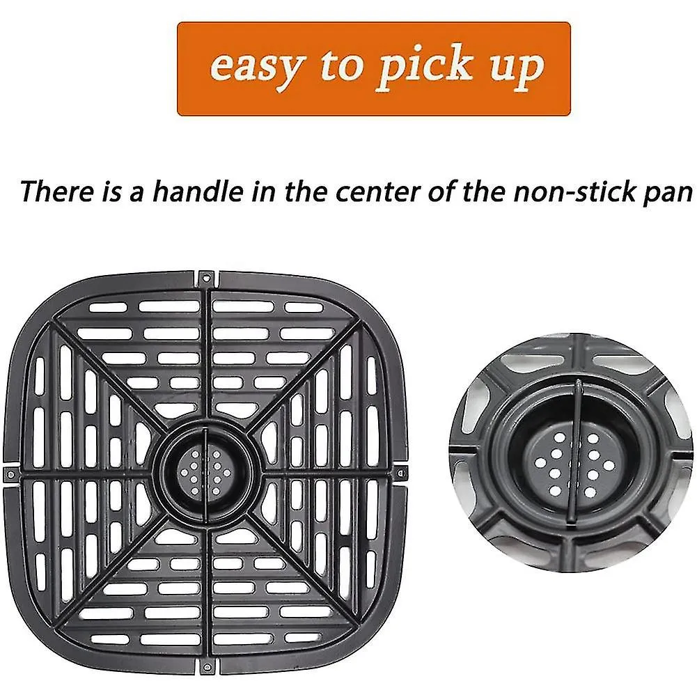 Air Fryer Round Plate 20cm | Replacement Ninja Grill Pan Plate for Ninja Air Fryer | Ninja Round Air Fryer Grill Plate Non-Stick Air Fryer (20cm* 20cm*1.5cm)