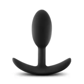 Anal Adventures Vibra Slim Platinum Silicone Butt Plug - Small