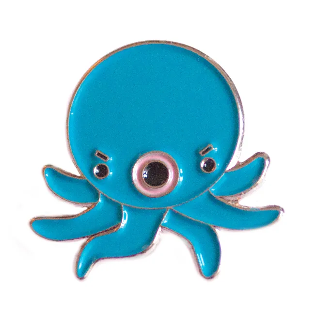 Angry Octopus Takoyaki Pin