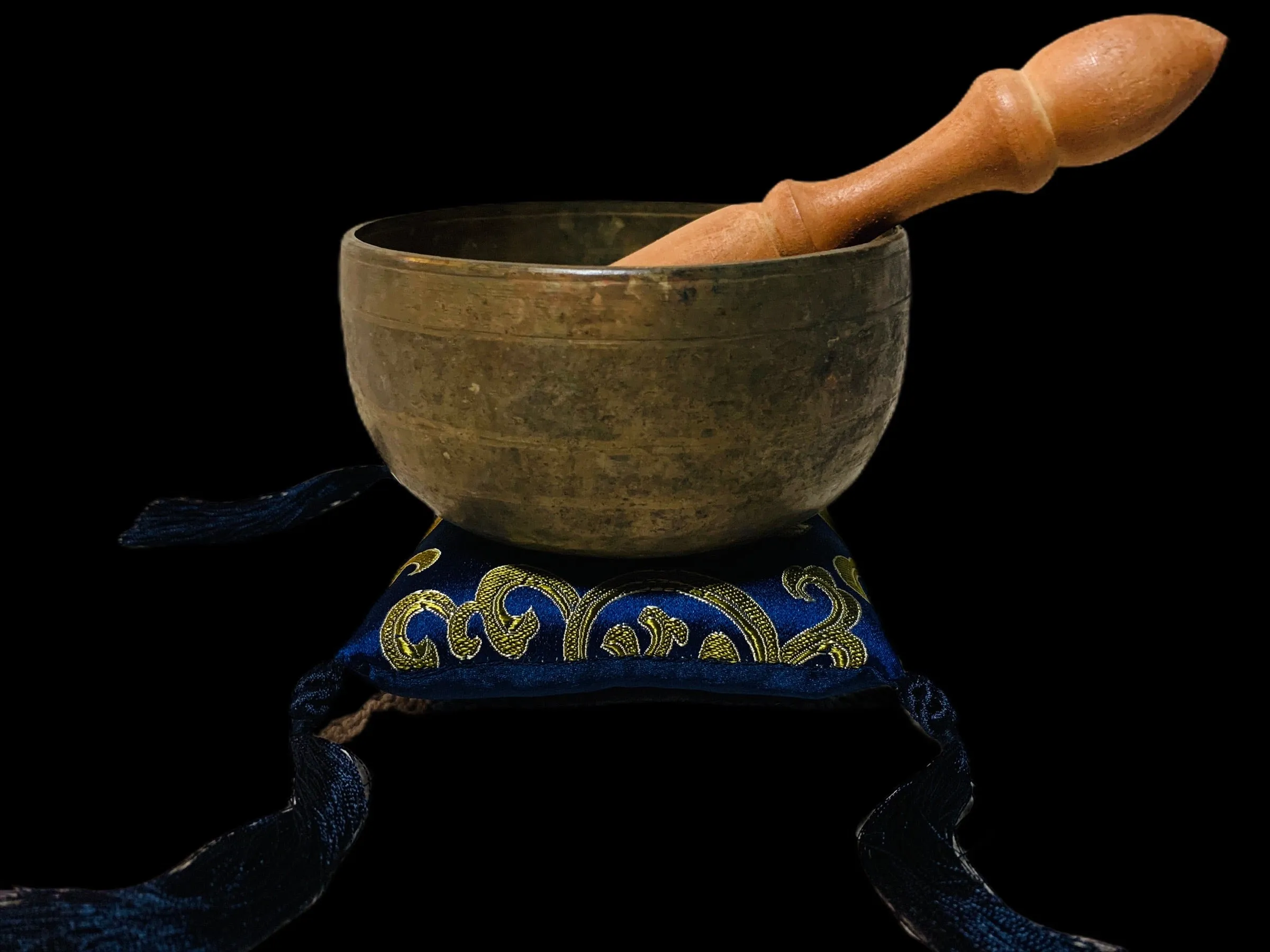 Antique Throat Chakra Singing Bowl