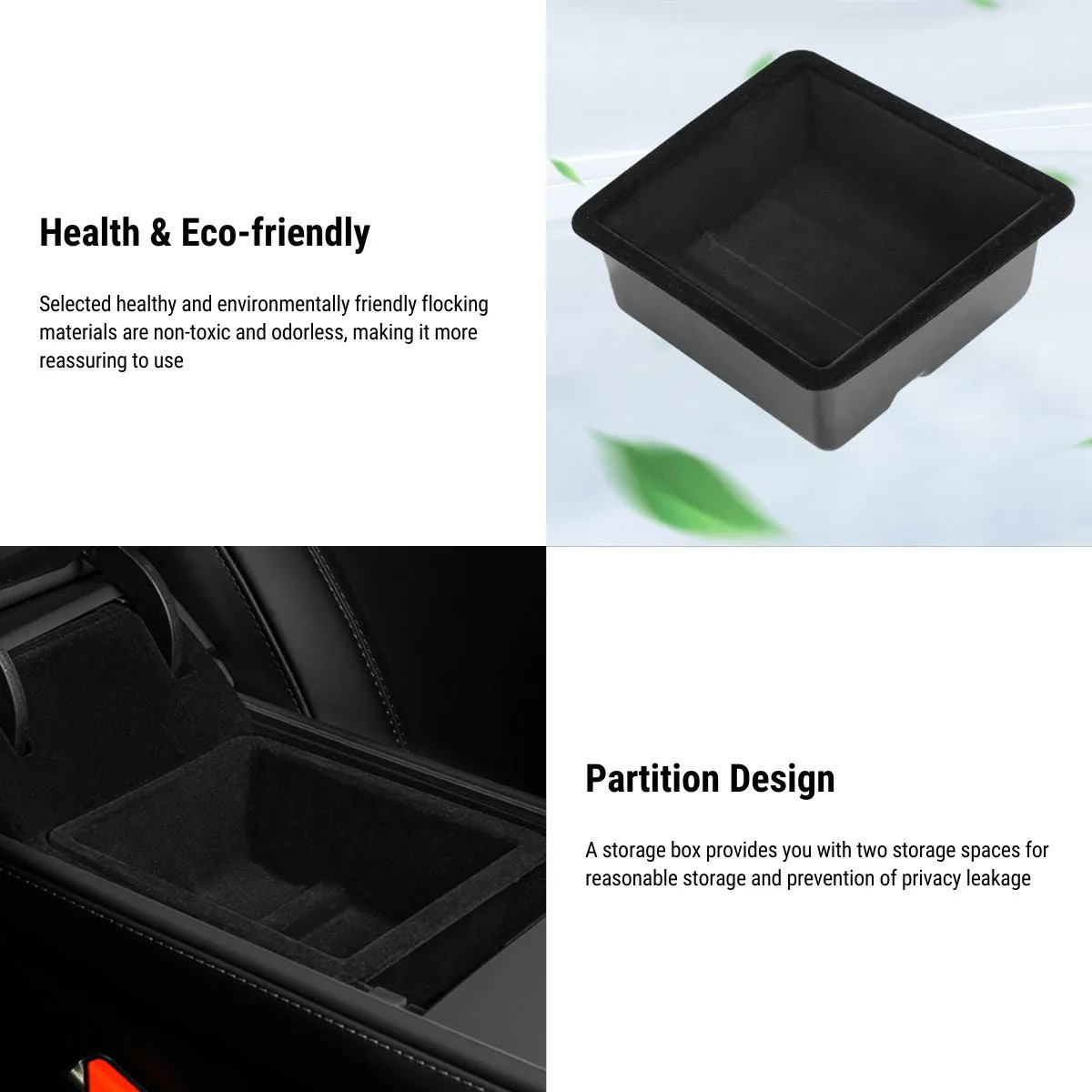 Armrest Organizer for Tesla Model 3 2021-2023.10 / Model Y 2020-2024