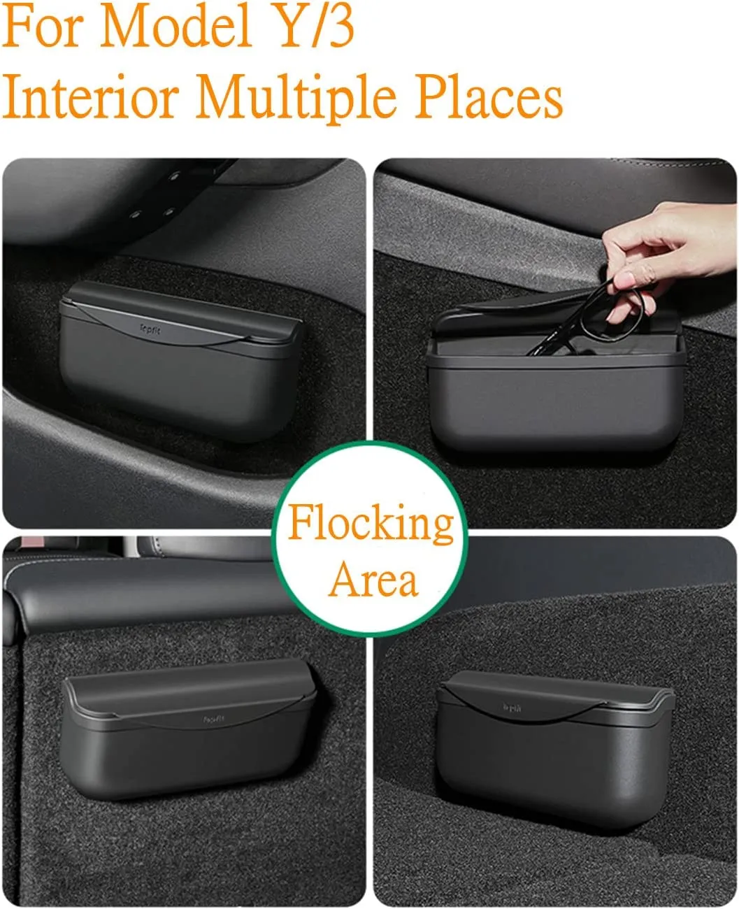 Backseat Silicone Storage Box for Tesla Model Y/3 2017-2024