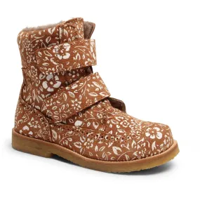 Bisgaard Elba Tex Boots Brandy Flowers