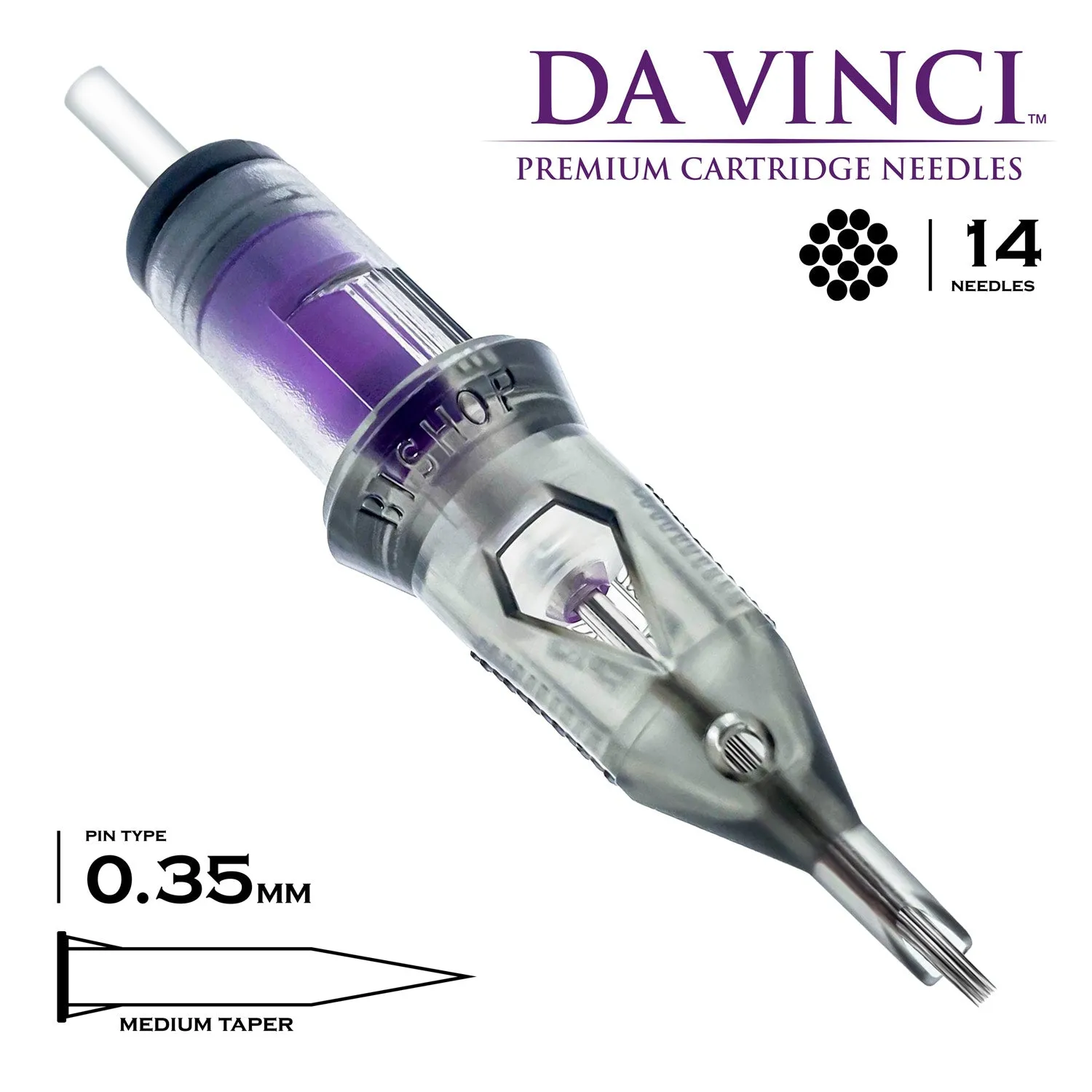 Bishop Da Vinci V2 Cartridges - #12 Round Shader Medium Taper