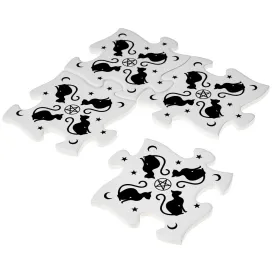 Black Cats Coasters (Set of 4)