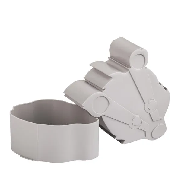 Blafre Snack Box Badger - Grey