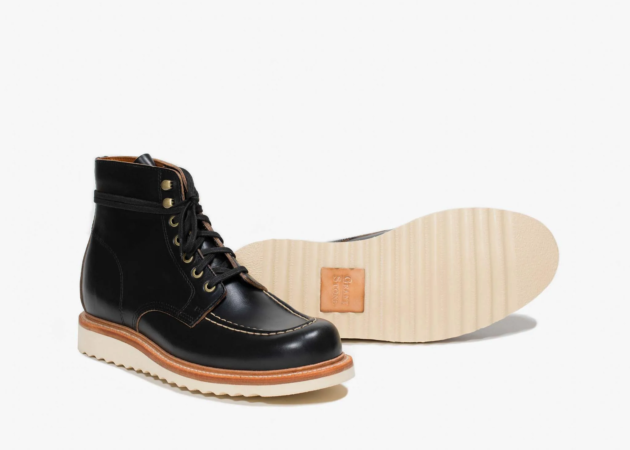 Brass Boot Black Chromexcel Wedge Sole