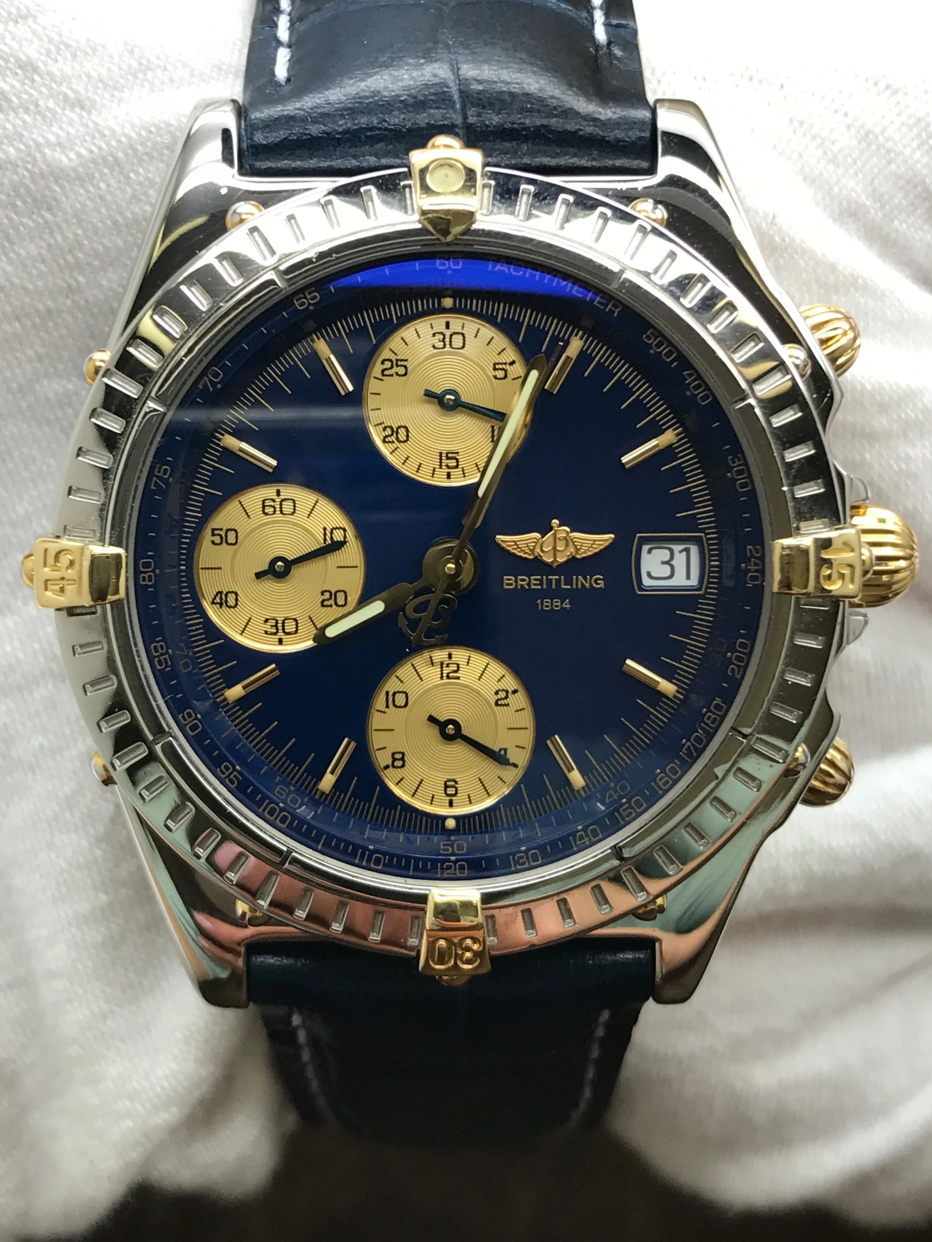 Breitling Chronomat B13050.1 Blue Dial Automatic  Men's Watch