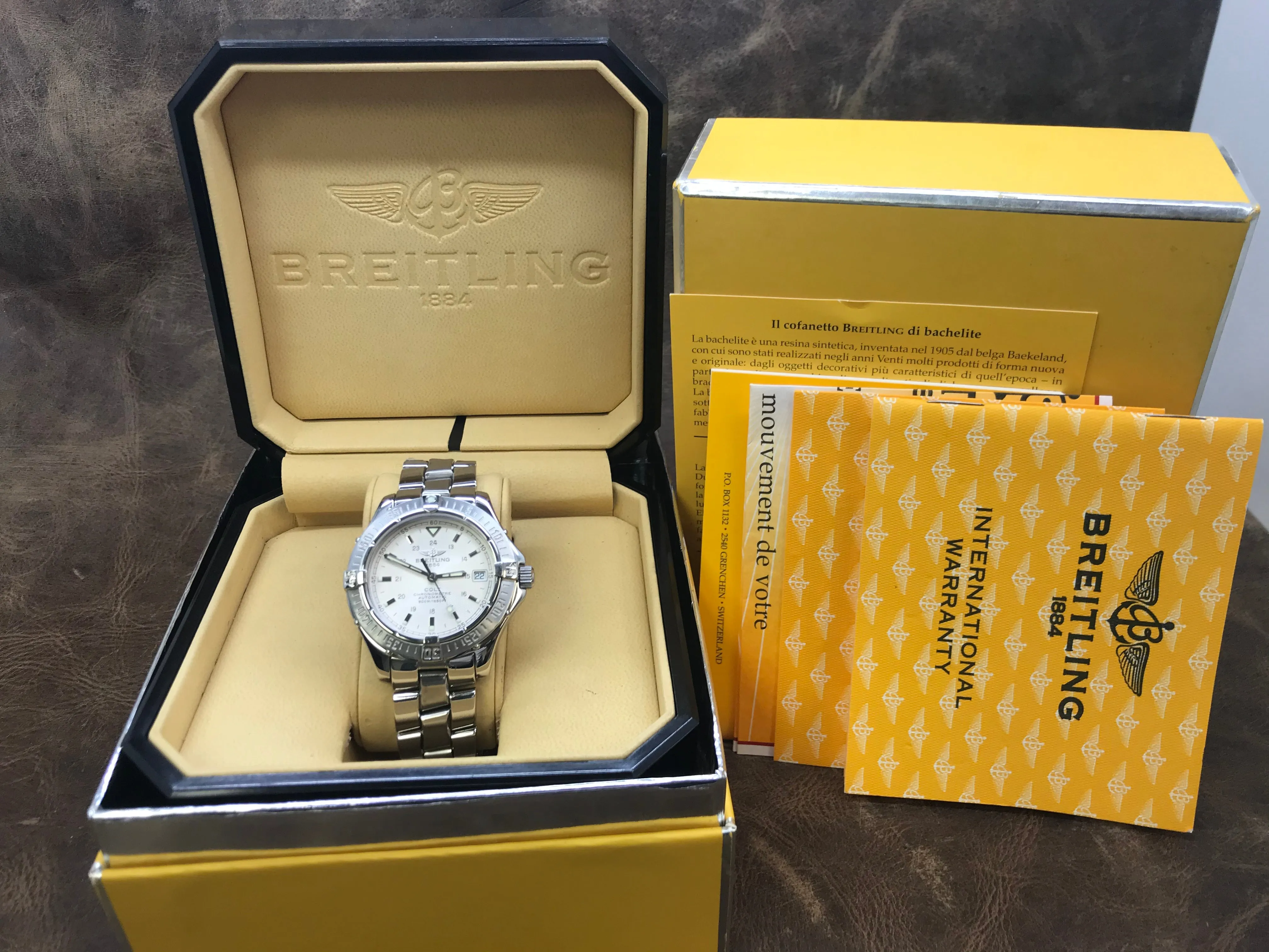 Breitling Colt A17350 Silver-tone Dial Automatic Watch