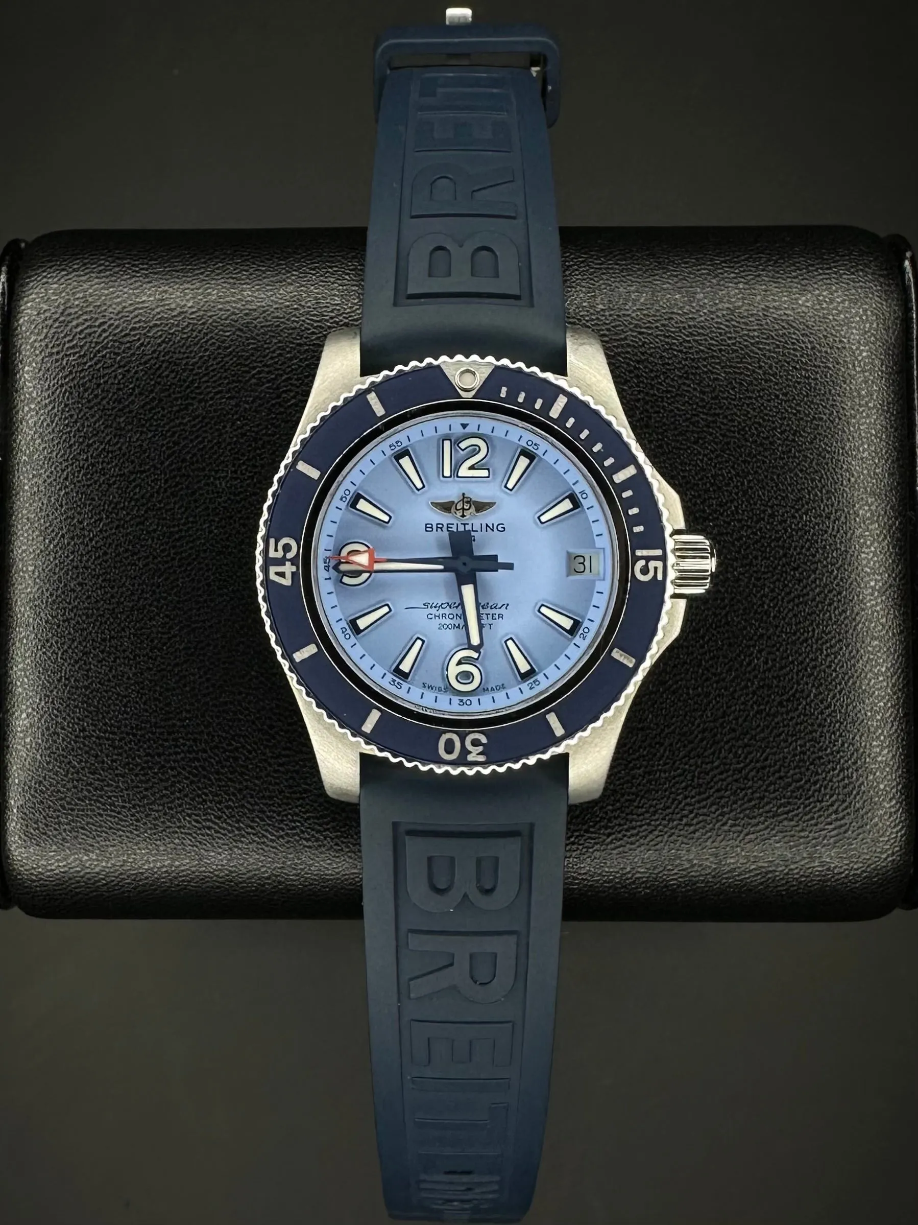 Breitling Superocean Automatic 36 Blue Dial Ladies Watch