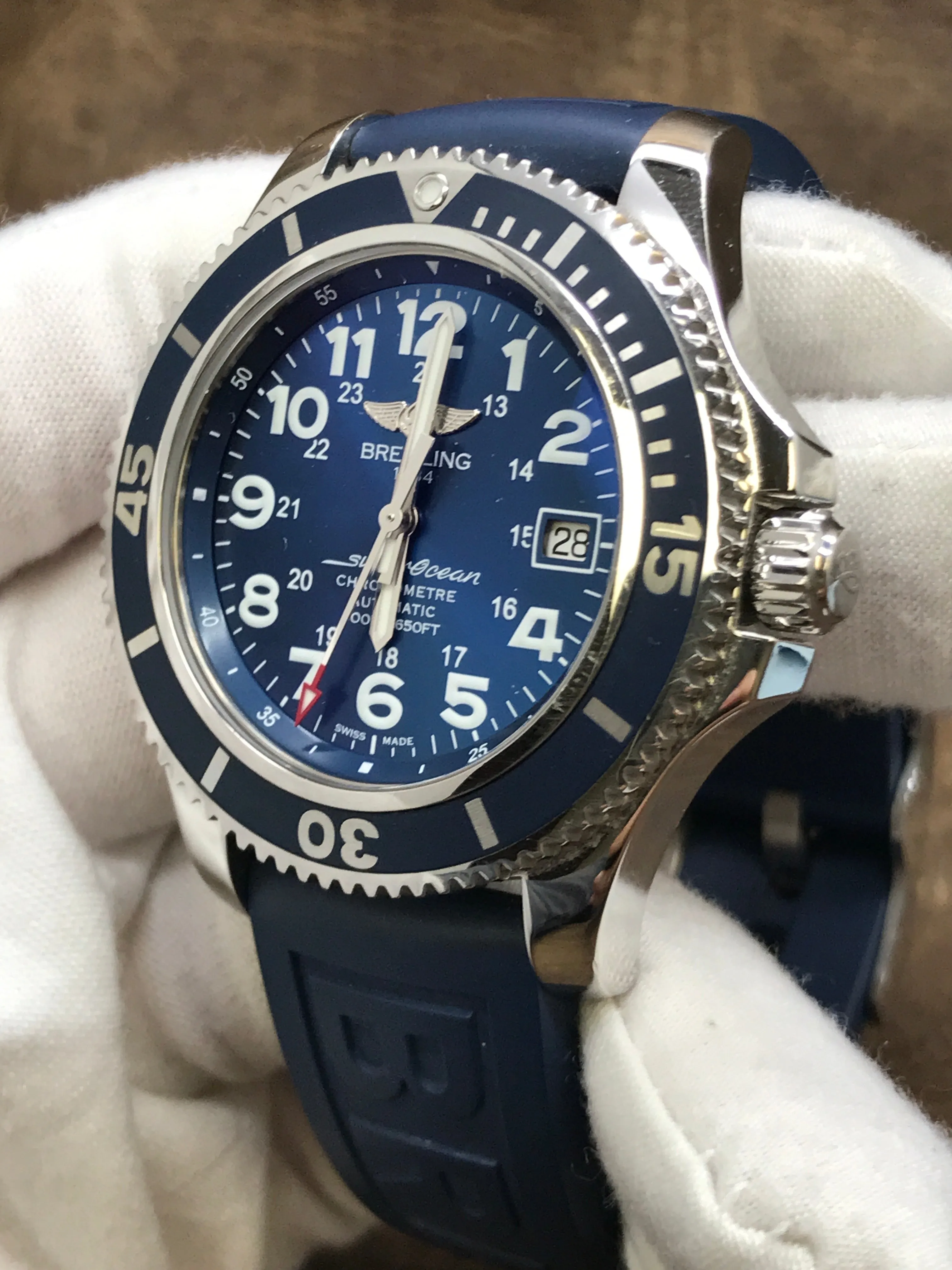 Breitling Superocean II 42 A17365 Blue Dial Automatic Men's Watch