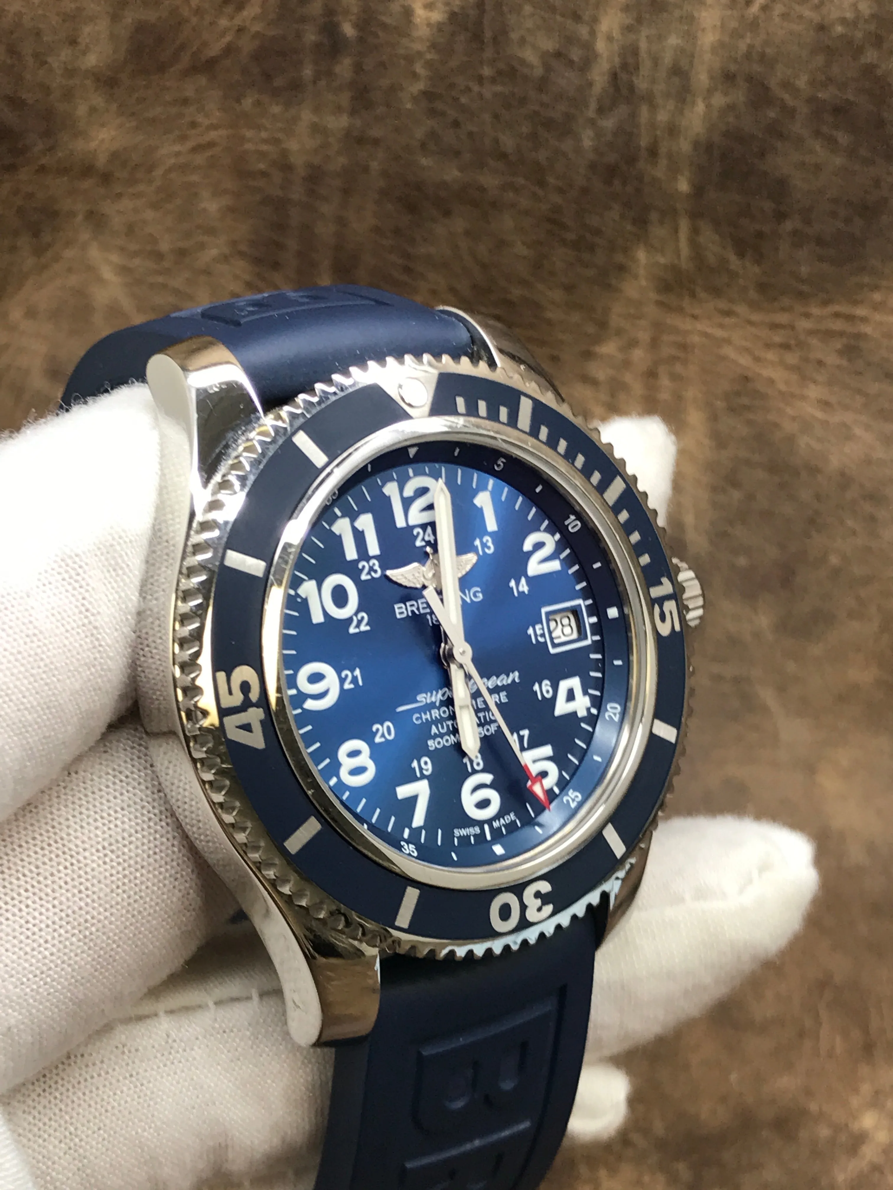 Breitling Superocean II 42 A17365 Blue Dial Automatic Men's Watch