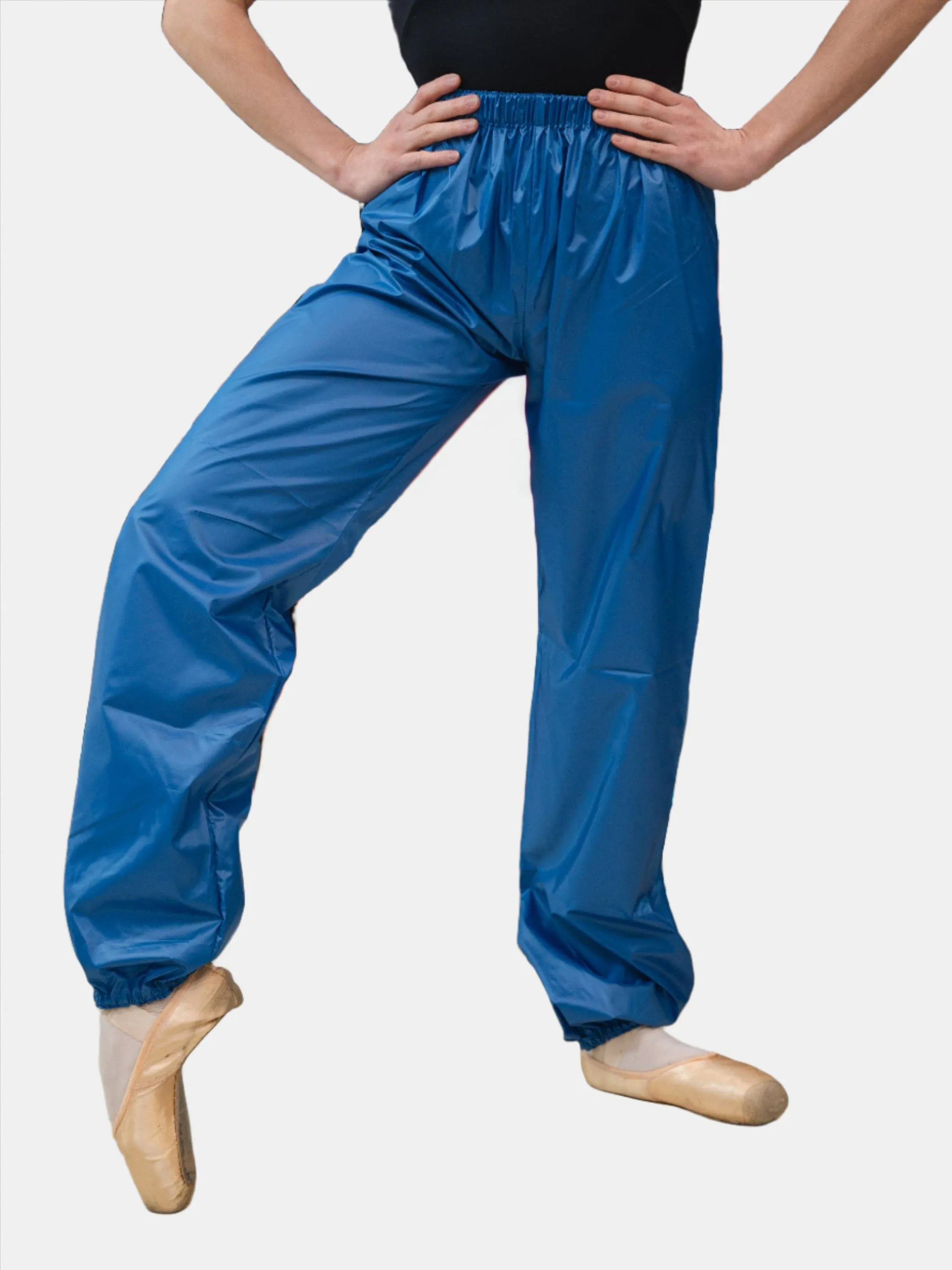 Bright Blue Warm-Up Dance Trash Bag Pants MP5003