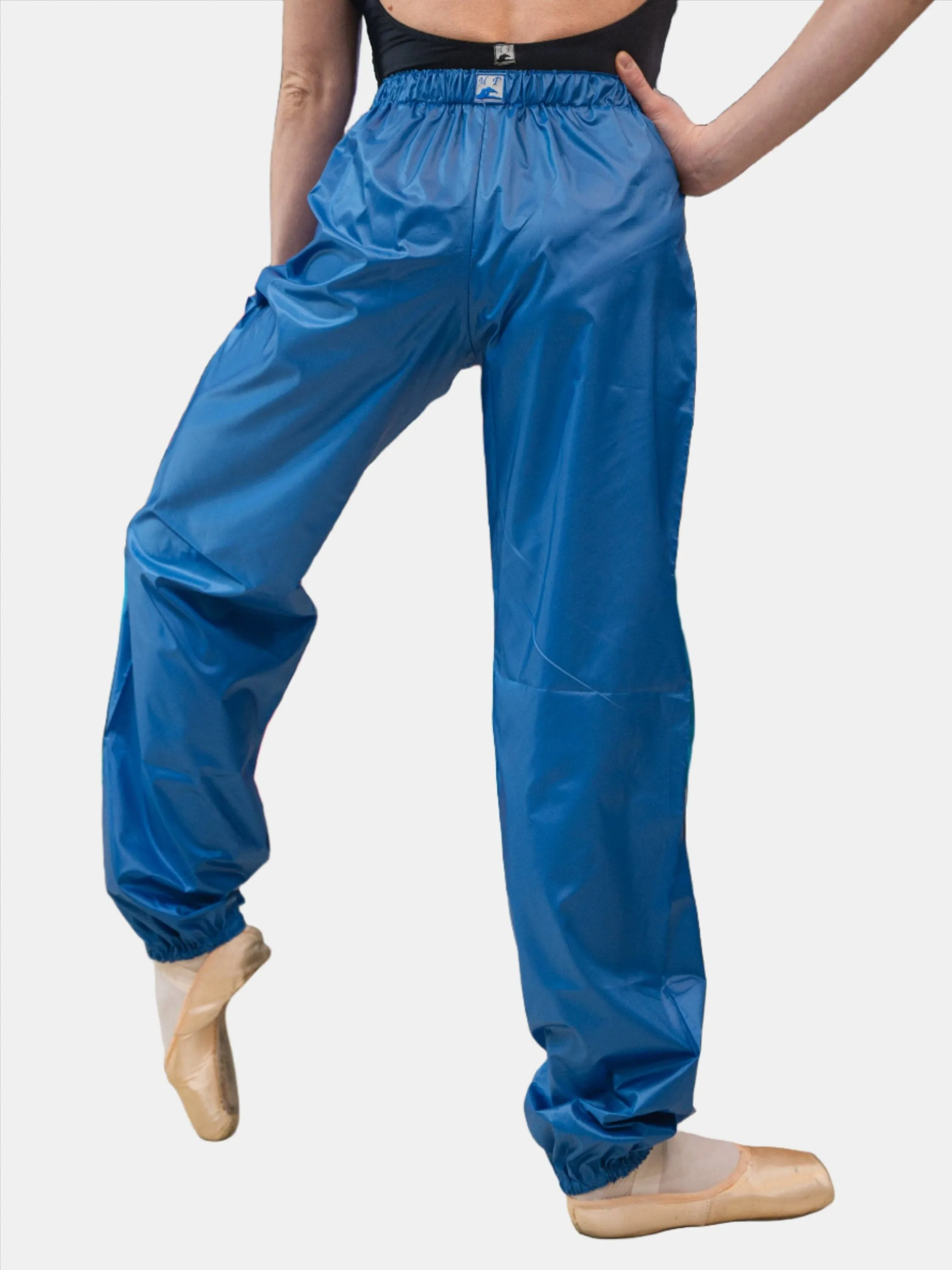 Bright Blue Warm-Up Dance Trash Bag Pants MP5003