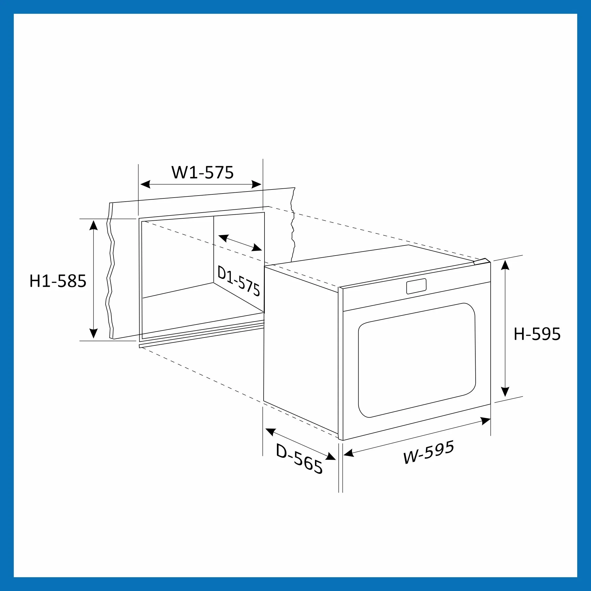 Built in Oven Motorised Rotisserie Turbo Fan 70Ltr with 12 Multi-functions (BO-652MRT)