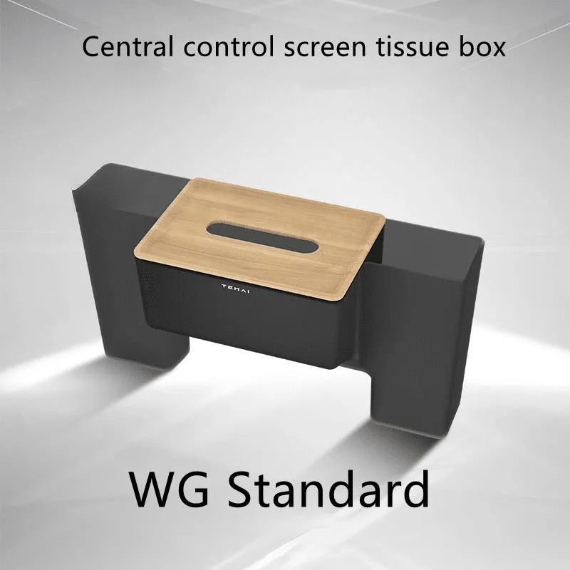 Center Control Tissue Storage Box with Phone Holder for Tesla Model 3 2017-2023.10 / Model Y 2020-2024