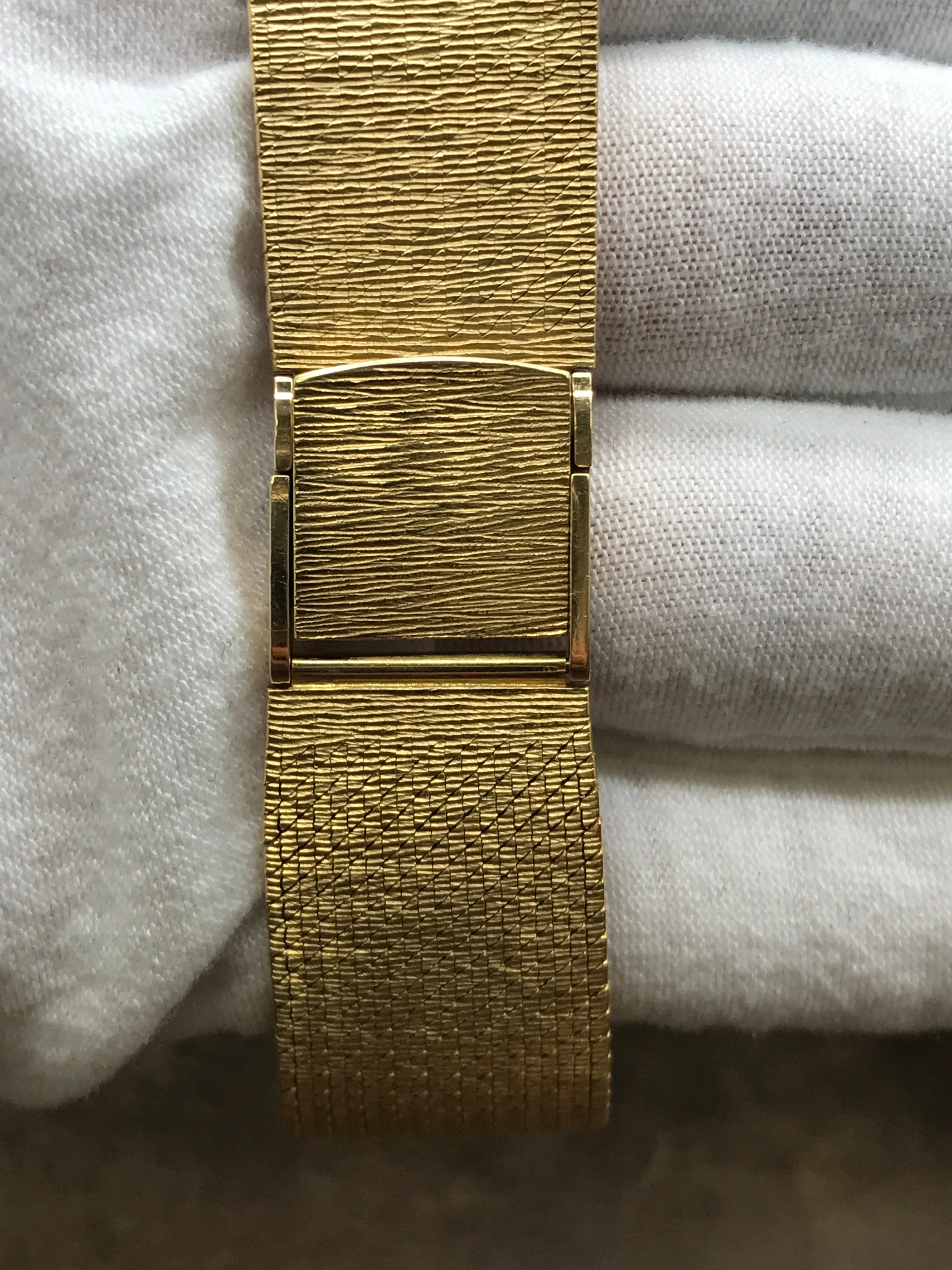 Chopard Geneve Vintage Rectangular Gold  Champagne Dial Manual Wind Watch