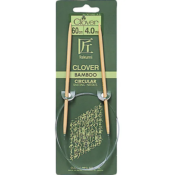 Clover Takumi Fixed Circular Bamboo Knitting Needles