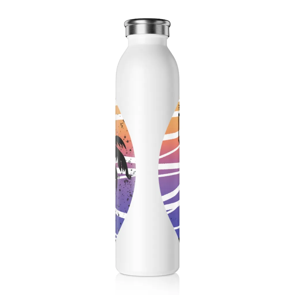 Coastline Summertime Sunset Slim Water Bottle