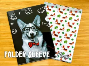 Corgi On Fleek Folder Sleeve Clear File Organizer