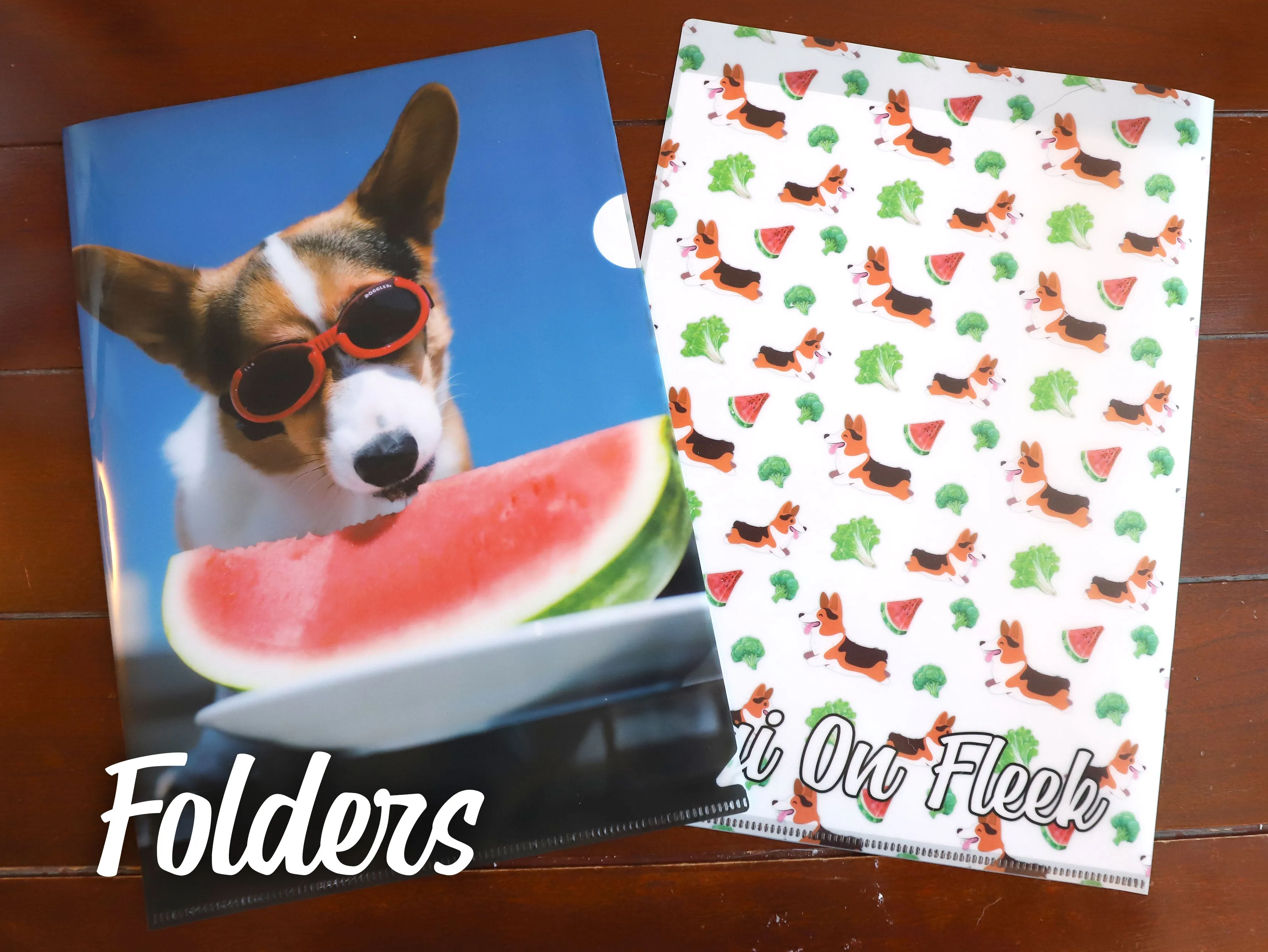 Corgi On Fleek Folder Sleeve Clear File Organizer