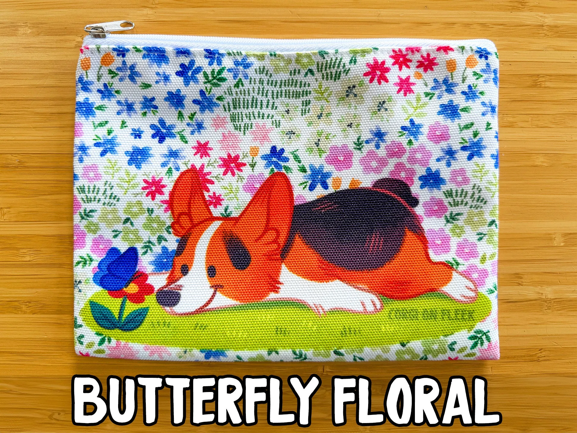 Corgi Zipper Pouches