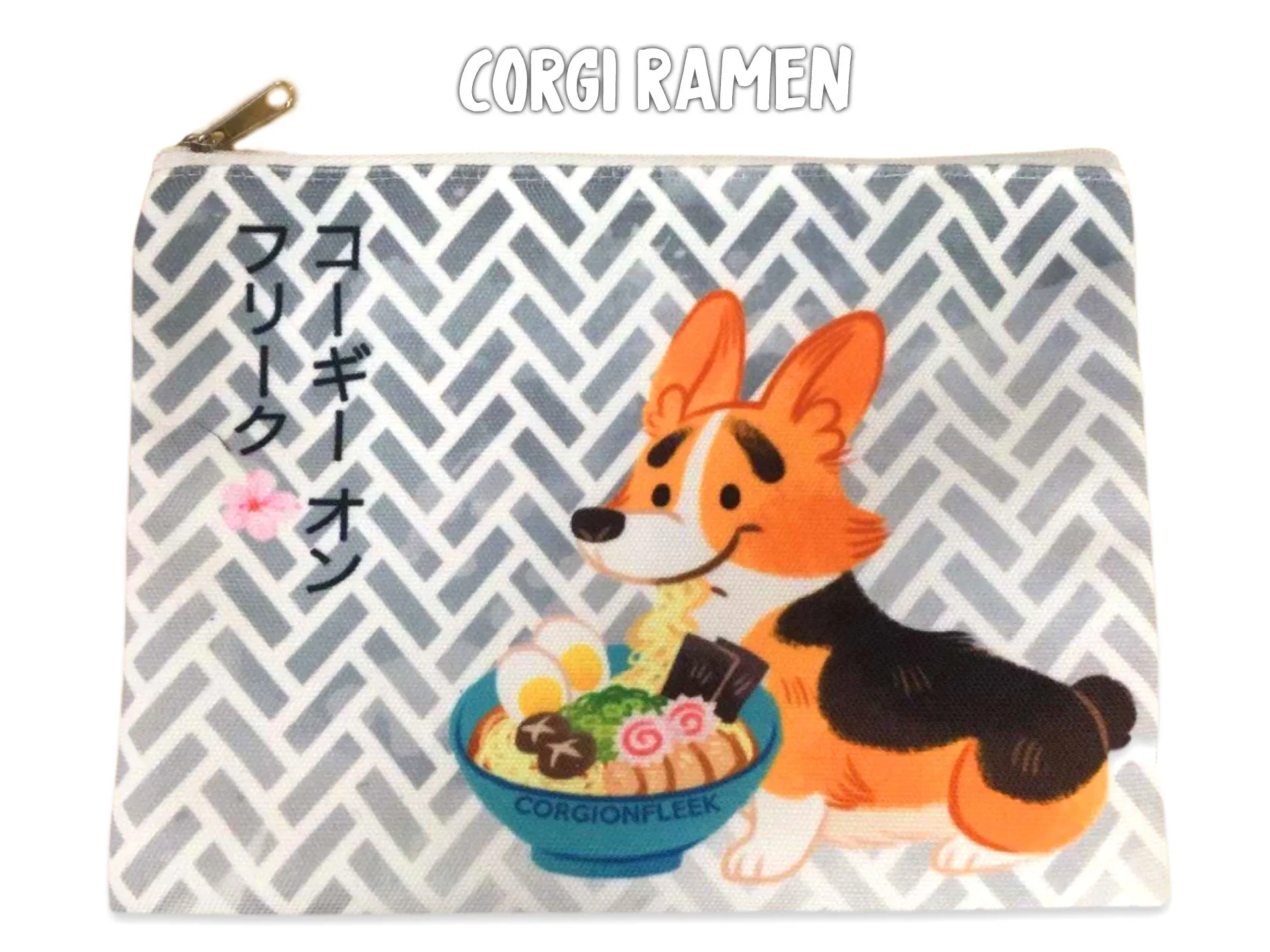 Corgi Zipper Pouches