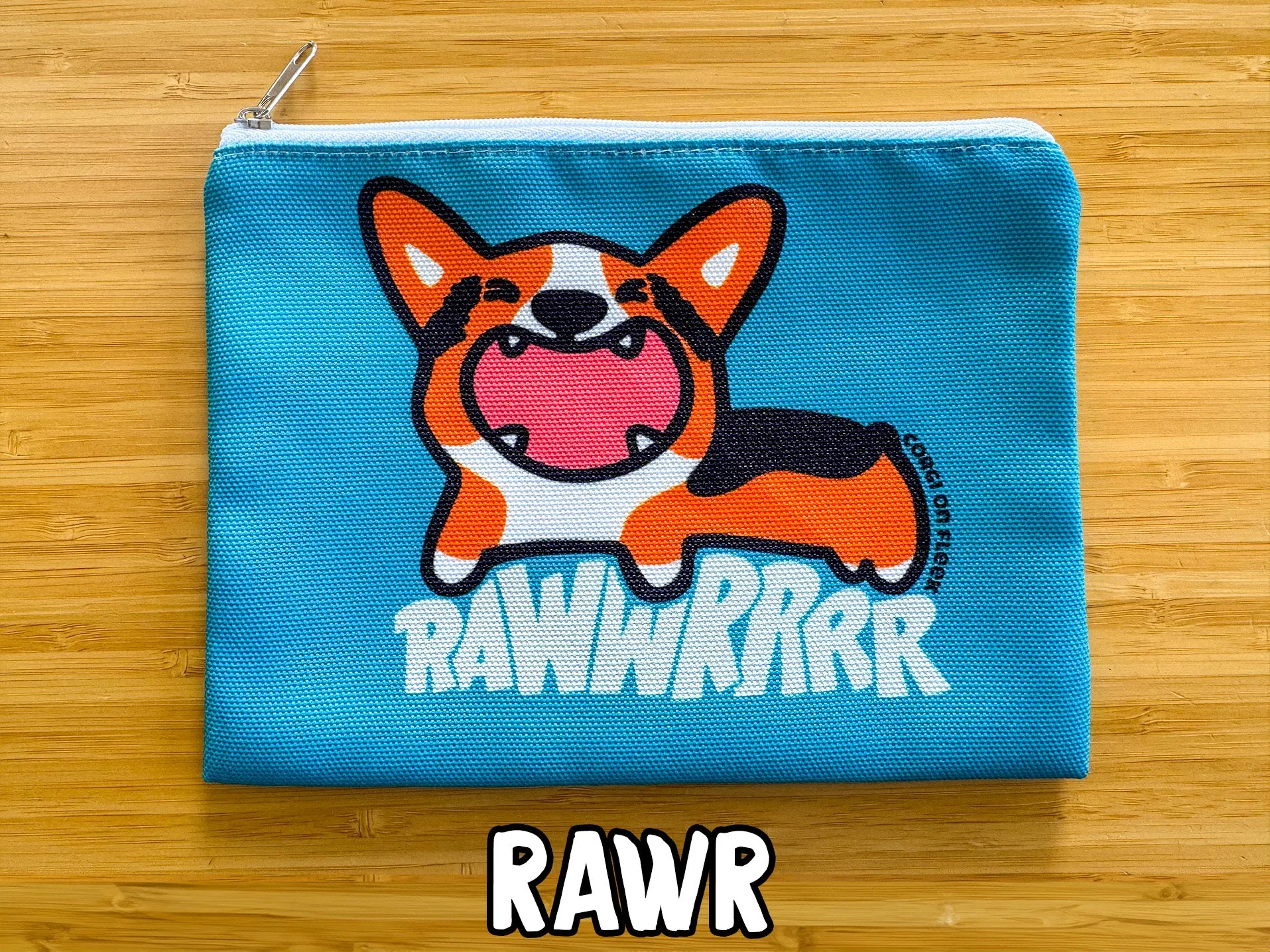 Corgi Zipper Pouches