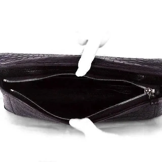 Crocodile Belly  Skin Large Clutch Bags