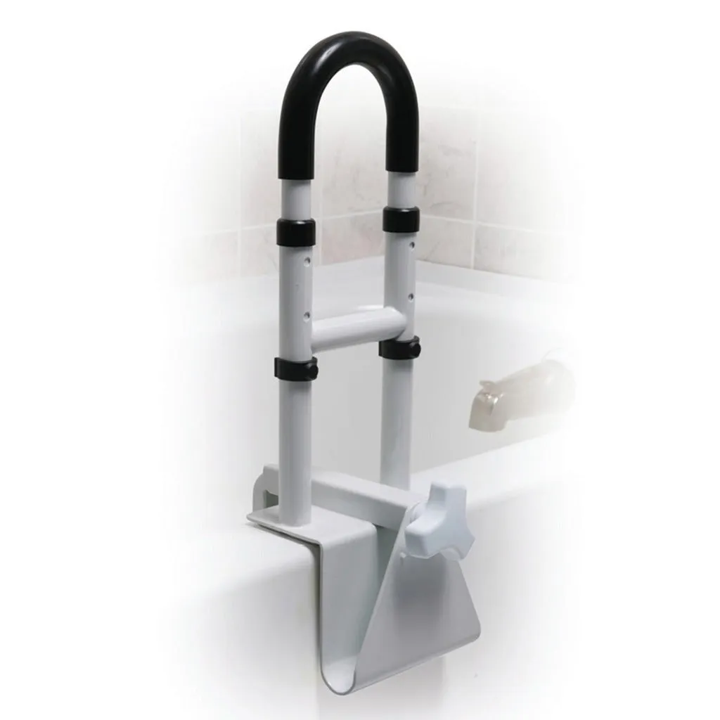 Drive Medical Adjustable Height Bathtub Grab Bar Safety Rail