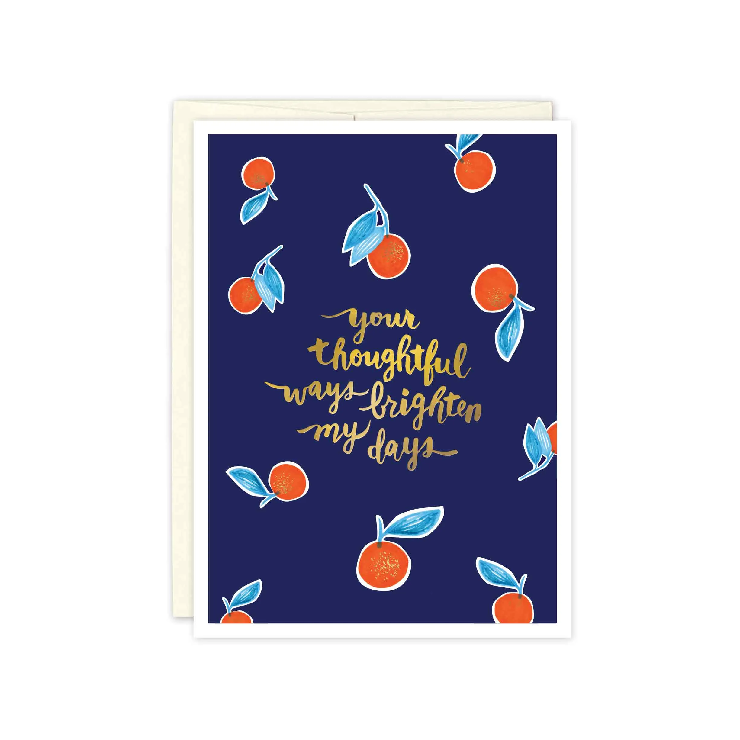 Festive Oranges Thank You Card