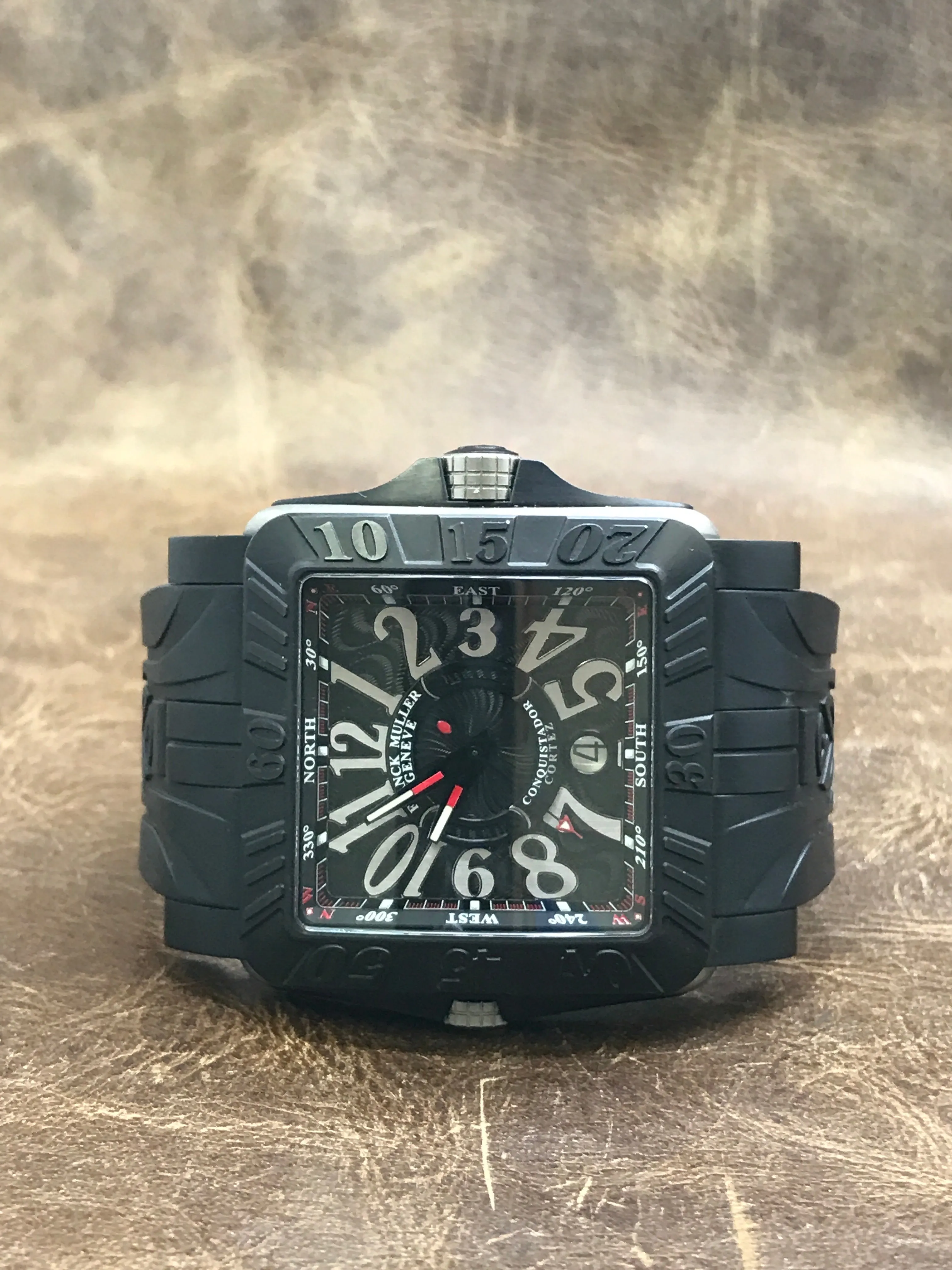 Franck Muller Conquistador Titanium Cortez 10900 Black Dial Automatic Men's Watch