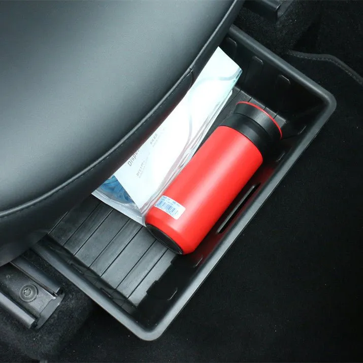 Front Rear Under Seat Storage Box for Tesla Model Y