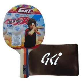 GKI Ace Shot Table Tennis Racquet with Cover