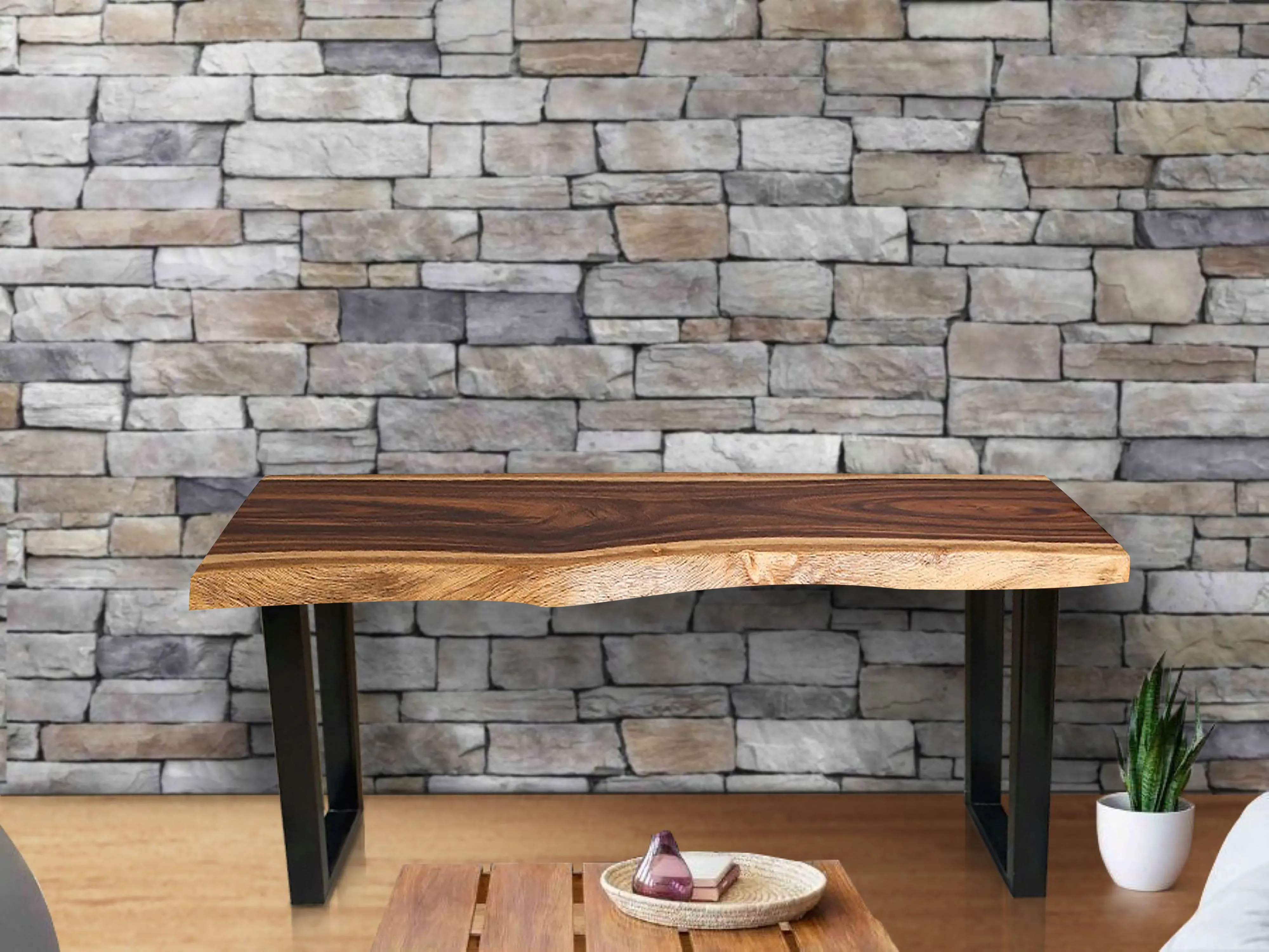 Hallway Table console, large 1.2 Meter 120 cm length 100% unique designed  by nature. OS11