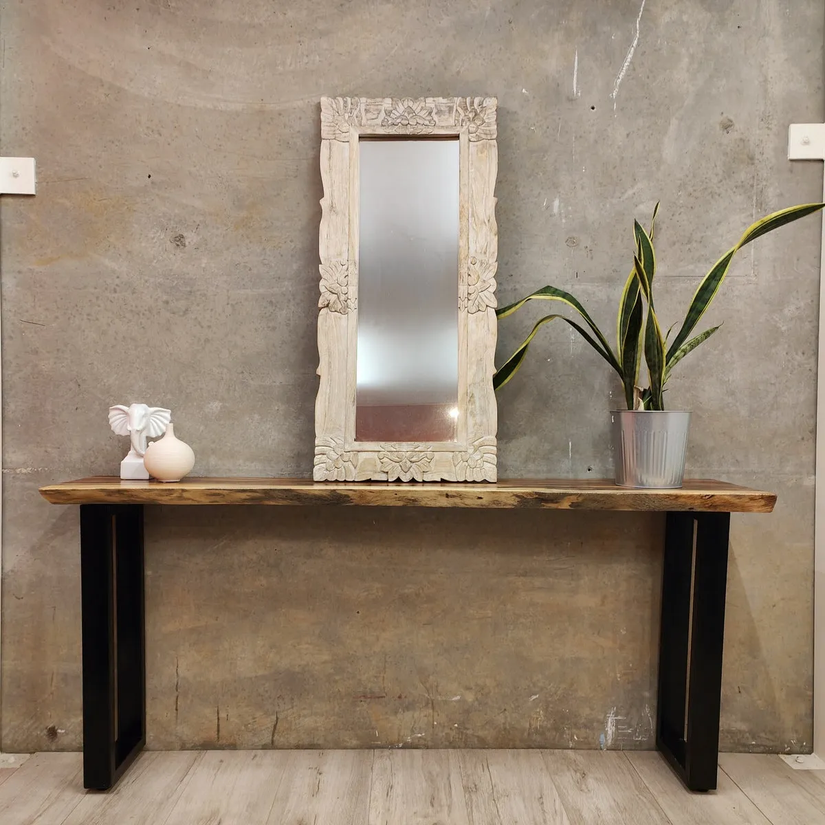 Hallway Table console, large 1.5 Meter 150 cm length 100% unique designed  by nature. OS27