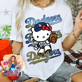 Hello Kitty Dodgers digital download PNG