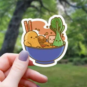 Kawaii Ramen Bath | Vinyl Sticker